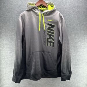 Nike Gray and Yellow Lacrosse Hoodie